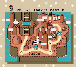 Mario enters the cleared castle course
