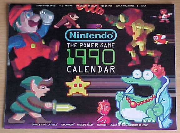 Nintendo Power Calendar 1990 