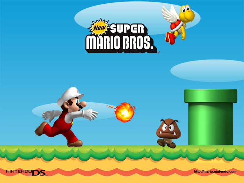 super mario bros wallpaper. New Super Mario Bros.