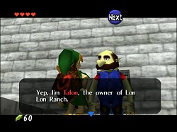 The Legend of Zelda: Ocarina of Time screen shot