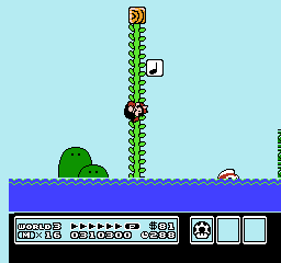 Tmk Reference Bugs Glitches Super Mario Bros 3 Nes Vine Acrobatics