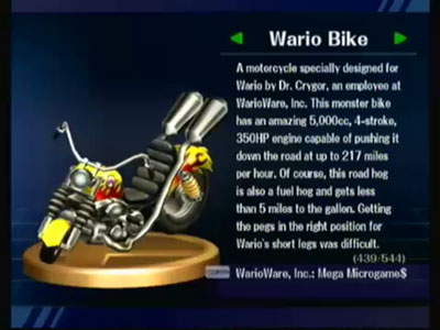 Wario Bike US trophy