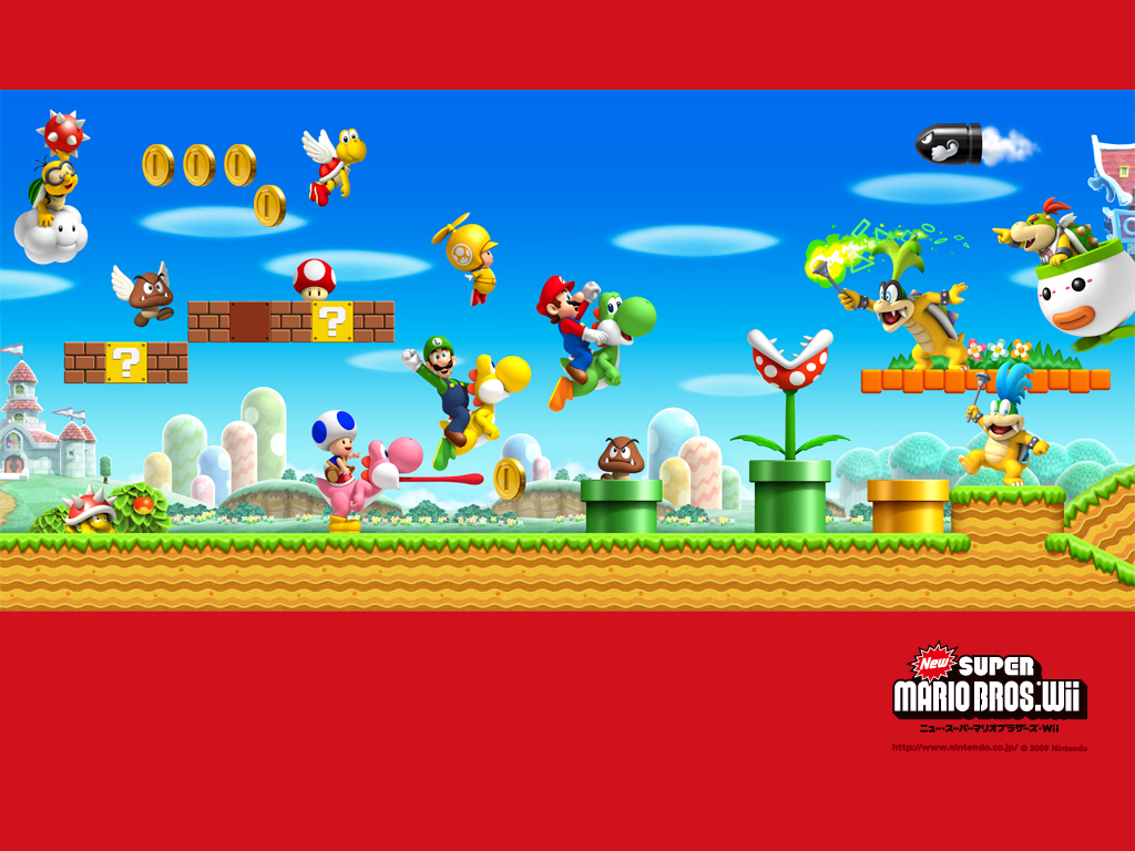 Tmk Downloads Images Wallpaper New Super Mario Bros Wii Wii