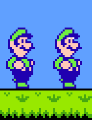 Luigi (Super Mario Bros. 2 NES) Minecraft Skin