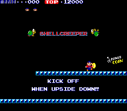MMario Bros. (arcade) Shellcreeper demo