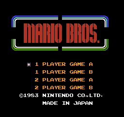 TMK | Remakes and Ports | Mario Bros. (Arcade) | NES/Famicom Ports  Comparison