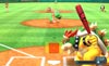 Yoshi pitches to Bowser