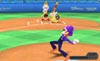Waluigi pitches to Yoshi
