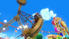 Collecting stars on a pirate ship ride