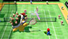 Mega Bowser watches the ball