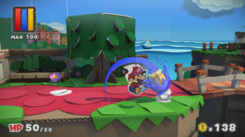 Paper Mario: Color Splash screen shot