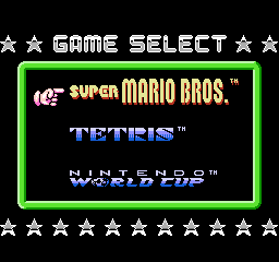 Super Mario Bros. + Tetris + Nintendo World Cup screen shot