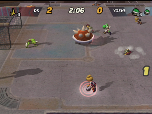 Super Mario Strikers screen shot
