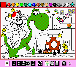 Mario Paint screen shot