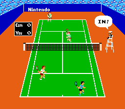 Tennis screen shot